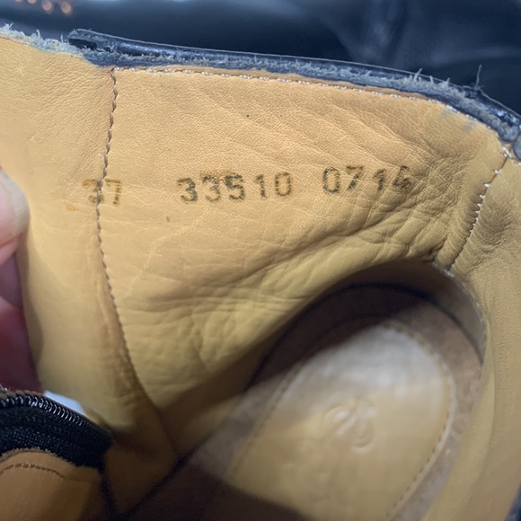 Studded‎ Toe Black Leather Ankle Boots Square Toe Block Heel Fashion Shoes - Picture 10 of 10